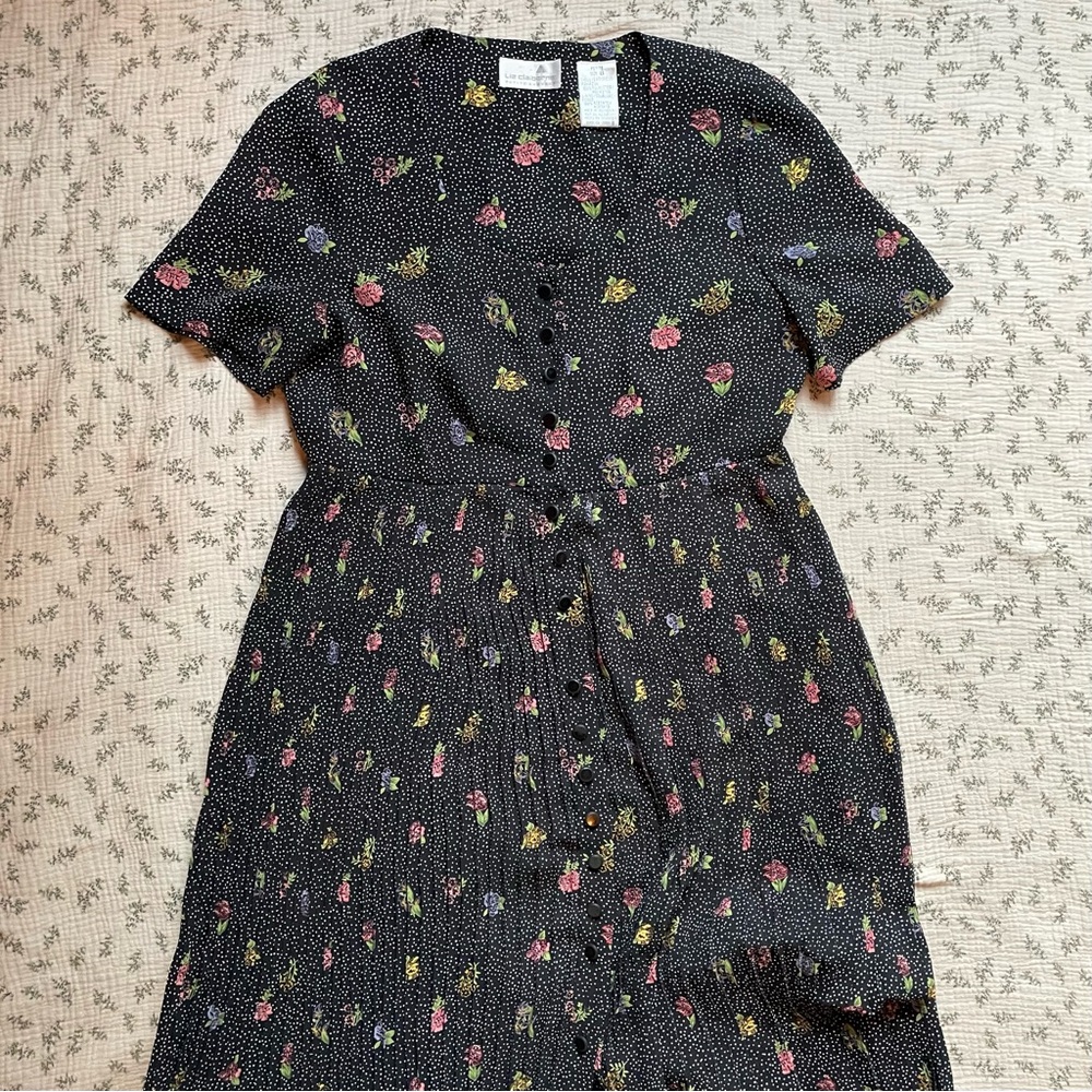 Vintage Liz Claiborne Floral Maxi Dress